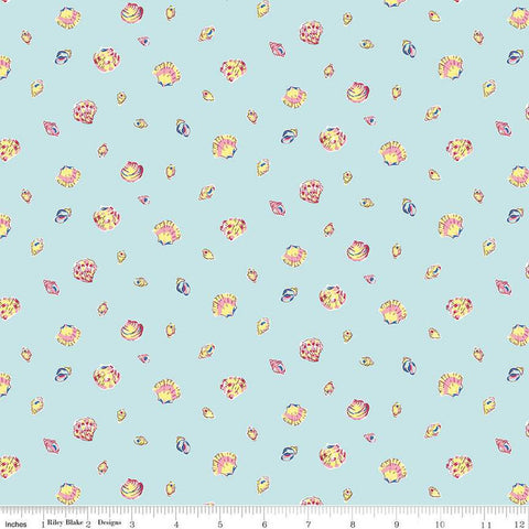 CLEARANCE Riviera Collection B Sea Shells B 01666454B - Riley Blake Designs - Beach Shell -  Liberty Fabrics  - Quilting Cotton Fabric