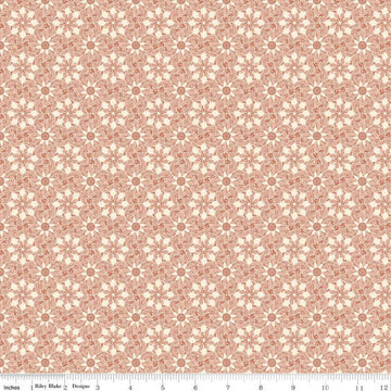 CLEARANCE Elegance Enlightened C12222 Rose - Riley Blake Designs - Floral Flowers Geometric - Quilting Cotton Fabric