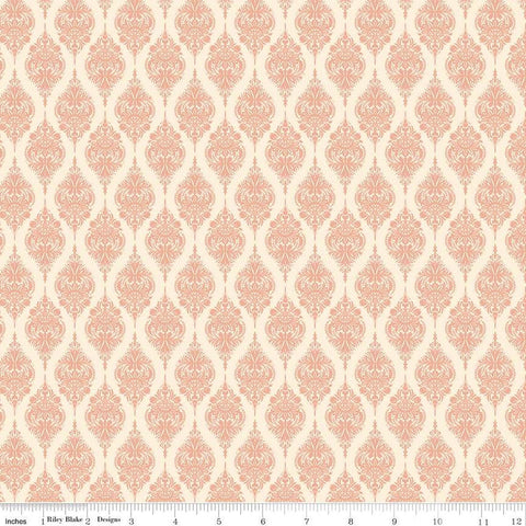 Elegance Exquisite C12226 Dusty Rose by Riley Blake Designs - Damask Design - Quilting Cotton Fabric
