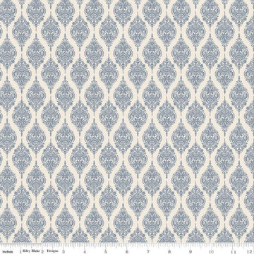 SALE Elegance Exquisite C12226 Ivory - Riley Blake Designs - Damask Design - Quilting Cotton Fabric