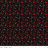 SALE Adel in Winter Tripleberry C12268 Mocha - Riley Blake Designs - Christmas Berries Squares - Quilting Cotton Fabric