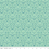 SALE Daisy Fields Damask C12483 Caribbean - Riley Blake Designs - Flowers Bees Hexagons - Quilting Cotton Fabric