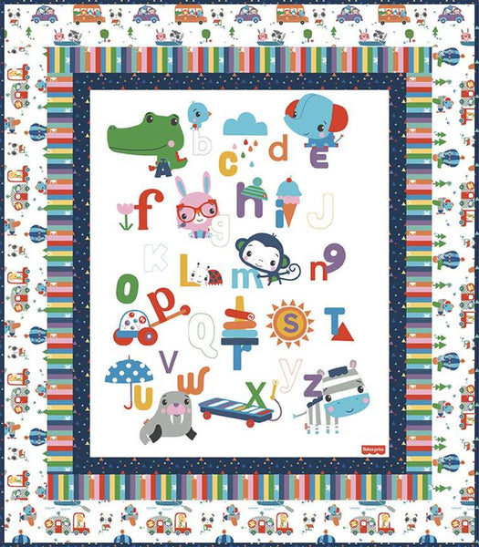 Let's Play Panel Boxed Quilt Kit KT-11880 - Riley Blake Designs - Children's - Patriotic - Quilting Cotton Fabric