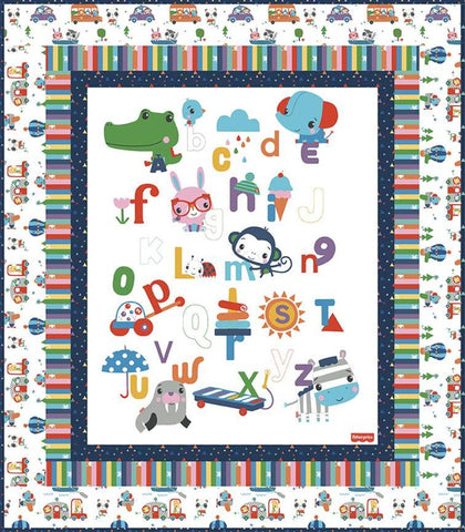 SALE Let's Play Panel Boxed Quilt Kit KT-11880 - Riley Blake Designs - Children's - Patriotic - Quilting Cotton Fabric