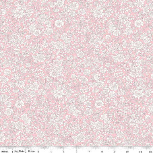 SALE Emily Belle Collection 01666405A Candy Floss - Riley Blake Designs - Floral Flowers - Liberty Fabrics - Quilting Cotton Fabric