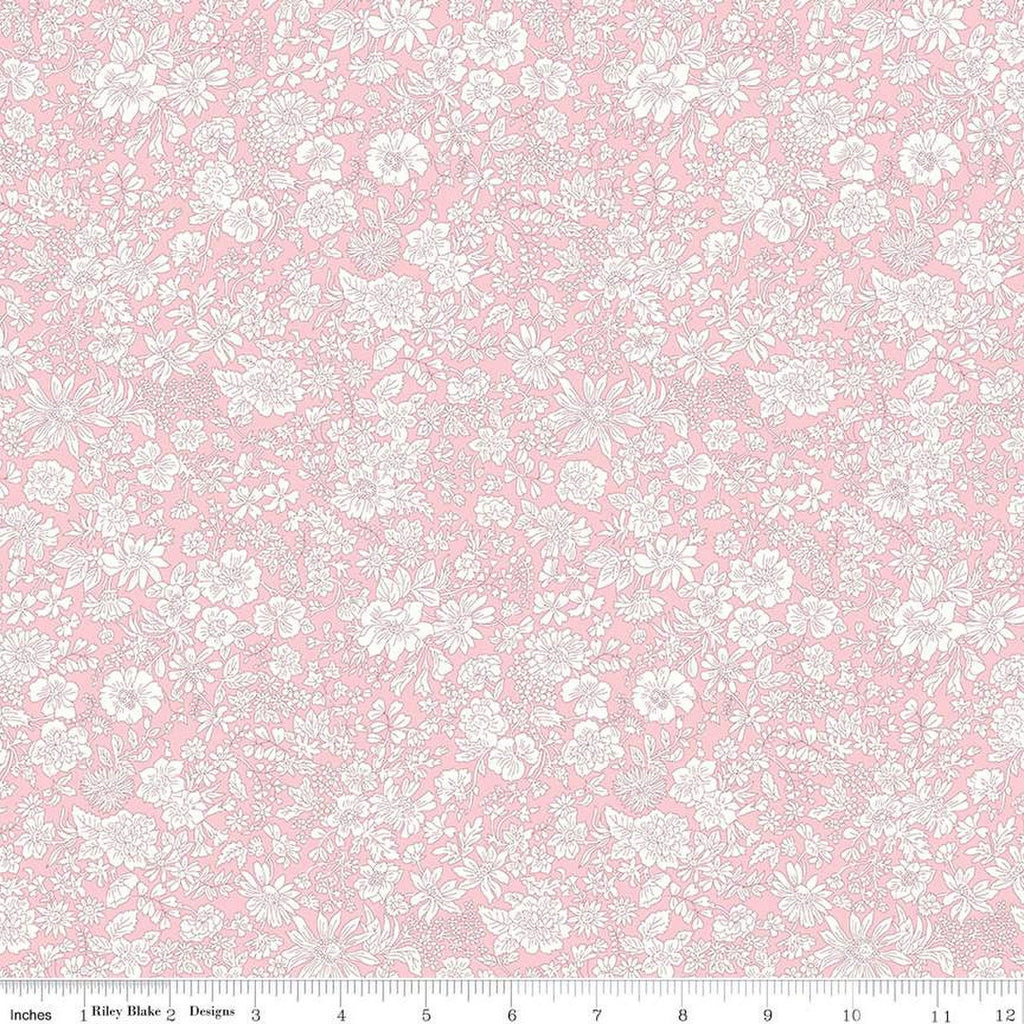 Emily Belle Collection 01666405A Candy Floss - Riley Blake Designs - Floral Flowers - Liberty Fabrics - Quilting Cotton Fabric