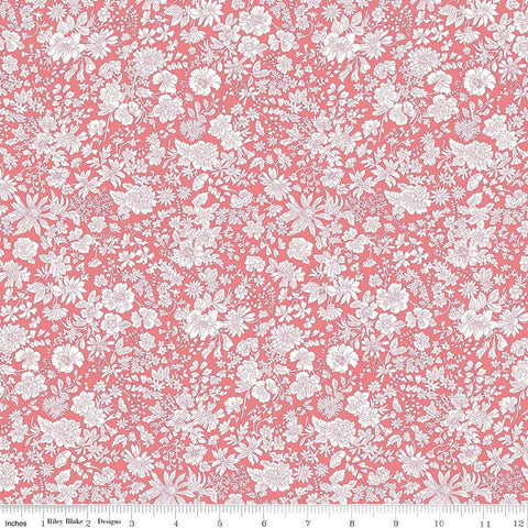 SALE Emily Belle Collection 01666407A Watermelon - Riley Blake Designs - Floral Flowers - Liberty Fabrics - Quilting Cotton Fabric