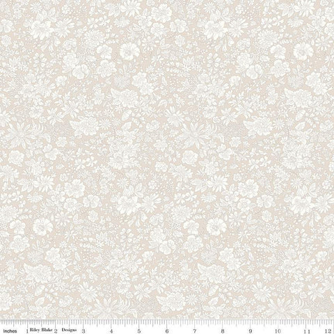 SALE Emily Belle Collection 01666418A Parchment - Riley Blake Designs - Floral Flowers - Liberty Fabrics - Quilting Cotton Fabric
