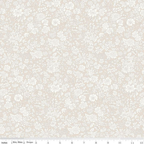 Emily Belle Collection 01666418A Parchment - Riley Blake Designs - Floral Flowers - Liberty Fabrics - Quilting Cotton Fabric