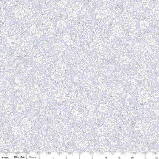 Emily Belle Collection 01666425A Lilac - Riley Blake Designs - Floral Flowers - Liberty Fabrics - Quilting Cotton Fabric