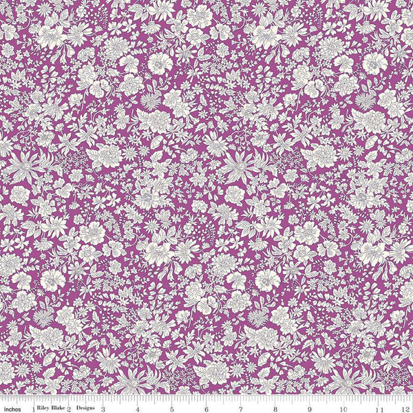 CLEARANCE Emily Belle Collection 01666436A Crocus - Riley Blake Designs - Floral Flowers - Liberty Fabrics - Quilting Cotton Fabric