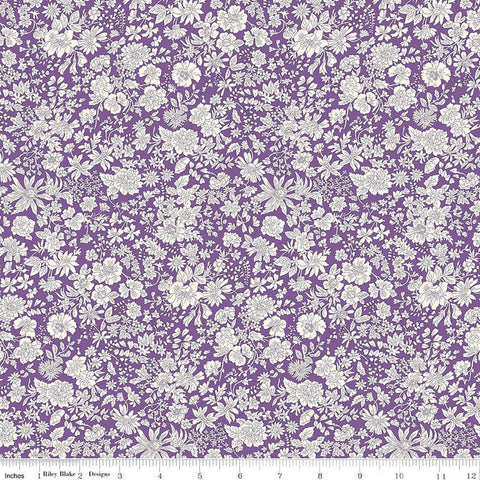 SALE Emily Belle Collection 01666437A Damson - Riley Blake Designs - Floral Flowers - Liberty Fabrics - Quilting Cotton Fabric