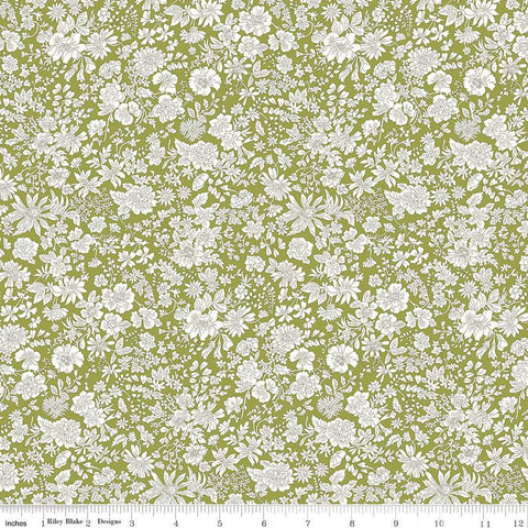 Emily Belle Collection 01666440A Caterpillar - Riley Blake Designs - Floral Flowers - Liberty Fabrics - Quilting Cotton Fabric