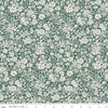 Emily Belle Collection 01666445A Evergreen - Riley Blake Designs - Floral Flowers - Liberty Fabrics - Quilting Cotton Fabric