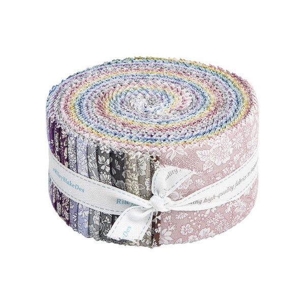 Emily Belle Collection 2.5-Inch Rolie Polie Jelly Roll 40 pieces Riley Blake Designs - Liberty Fabrics Floral - Quilting Cotton Fabric