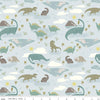 Roar Main C12460 Sky - Riley Blake Designs - Children's Dinosaurs Dinos - Quilting Cotton Fabric