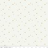 Daisy Fields Scattered Hexies SC12488 Sand Dollar SPARKLE - Riley Blake - Hexagons Antique Gold SPARKLE - Quilting Cotton Fabric