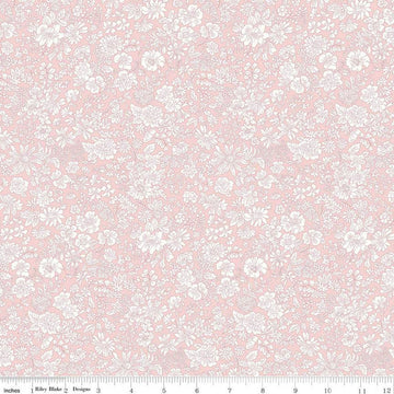 Emily Belle Collection 01666422A Powder Rose - Riley Blake Designs - Floral Flowers - Liberty Fabrics - Quilting Cotton Fabric