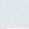 Emily Belle Collection 01666424A Pale Sky - Riley Blake Designs - Floral Flowers - Liberty Fabrics - Quilting Cotton Fabric