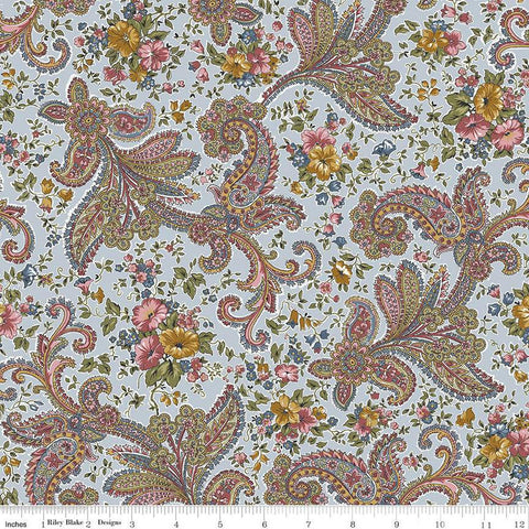 Midnight Garden Paisley C12542 Multi by Riley Blake Designs - Paisleys Floral Flowers - Quilting Cotton Fabric
