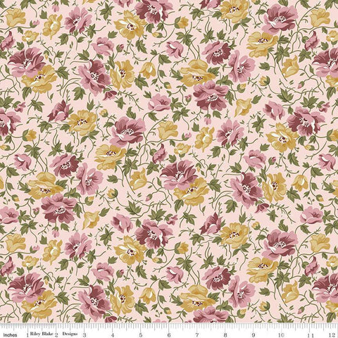 Midnight Garden Flowers C12543 Blush by Riley Blake Designs - Floral - Quilting Cotton Fabric