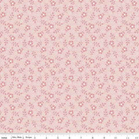 Midnight Garden Flower Texture C12545 Blush by Riley Blake Designs - Floral Flowers Leaves Tone-on-Tone - Quilting Cotton Fabric