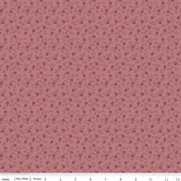 Midnight Garden Vines C12546 Dark Pink - Riley Blake Designs - Floral Flowers Leaves Tone-on-Tone - Quilting Cotton Fabric