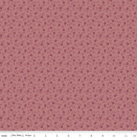 Midnight Garden Vines C12546 Dark Pink by Riley Blake Designs - Floral Flowers Leaves Tone-on-Tone - Quilting Cotton Fabric
