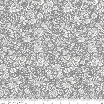 SALE Emily Belle Collection 01666429A Lead - Riley Blake Designs - Floral Flowers - Liberty Fabrics - Quilting Cotton Fabric