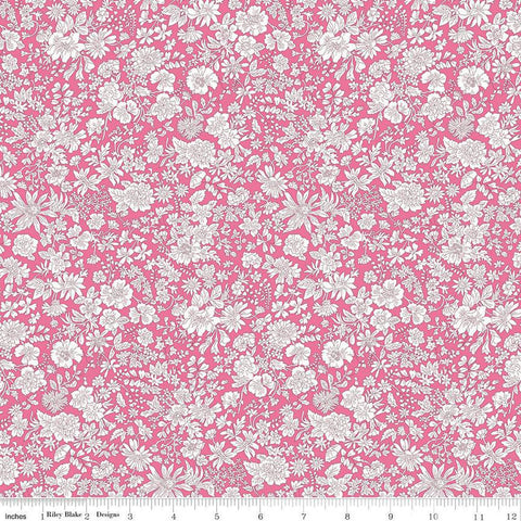 Emily Belle Collection 01666439A Bright Pink - Riley Blake Designs - Floral Flowers - Liberty Fabrics - Quilting Cotton Fabric