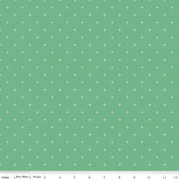 SALE Wildwood Wander Compass C12436 Green - Riley Blake Designs - Four-Point Stars Geometric - Quilting Cotton Fabric
