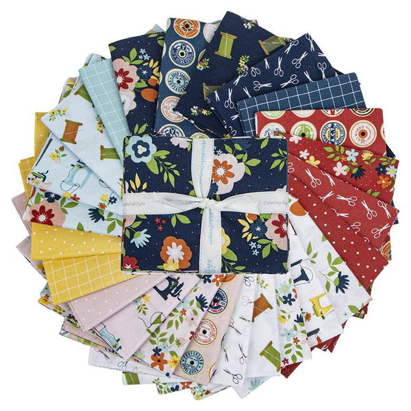 SALE Sew Much Fun Fat Quarter Bundle 24 pieces - Riley Blake Designs - Pre cut Precut - Sewing - Quilting Cotton Fabric