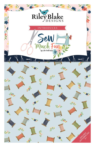 SALE Sew Much Fun Fat Quarter Bundle 24 pieces - Riley Blake Designs - Pre cut Precut - Sewing - Quilting Cotton Fabric