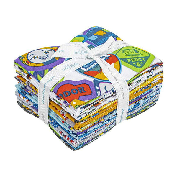 SALE Full Steam Ahead with Thomas and Friends Fat Quarter Bundle 15 pieces - Riley Blake Designs - Pre cut Precut - Quilting Cotton Fabric