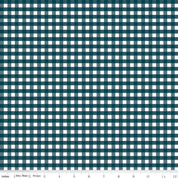 SALE FLANNEL Gingham F12584 Navy - Riley Blake Designs - 1/4" Check Checks Checkered - FLANNEL Cotton Fabric
