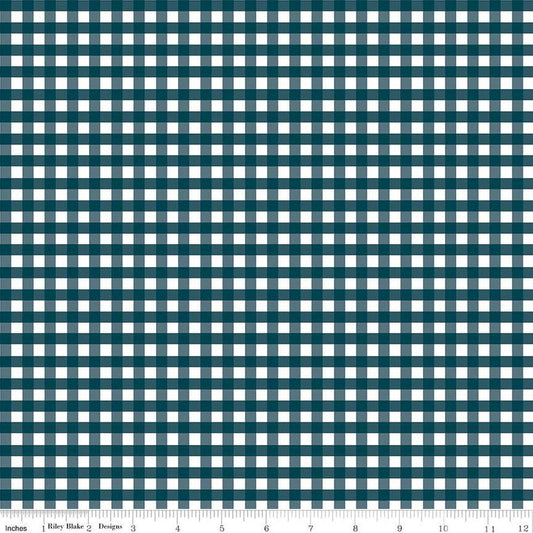 SALE FLANNEL Gingham F12584 Navy - Riley Blake Designs - 1/4" Check Checks Checkered - FLANNEL Cotton Fabric