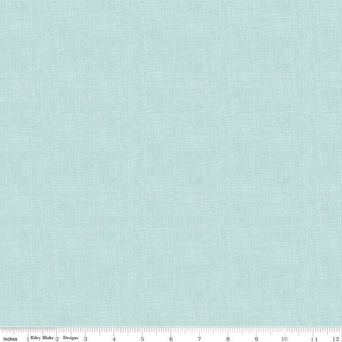 Fat Quarter End of Bolt - SALE FLANNEL Nice Ice Baby Sketch F12575 Mint - Riley Blake - Irregular Sketched Plaid Texture - FLANNEL Cotton