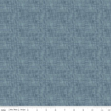 SALE FLANNEL Nice Ice Baby Sketch F12575 Navy - Riley Blake Designs - Small Irregular Sketched Plaid Texture - FLANNEL Cotton Fabric