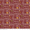 SALE Monthly Placemats November Text C12421 Barn Red - Riley Blake Designs - Autumn Fall Thanksgiving - Quilting Cotton Fabric