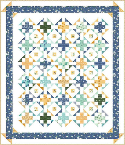 SALE Garden Terrace Quilt PATTERN P138 by Beverly McCullough - Riley Blake Designs - INSTRUCTIONS Only - Layer Cake 10" Stacker Friendly