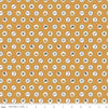 Fat Quarter End of Bolt - CLEARANCE Love You S'more Badges C12141 Gold by Riley Blake  - Camp Camping Icons Dots - Quilting Cotton