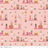 CLEARANCE Arid Oasis Hanging Garden C12491 Pink by Riley Blake Designs - Cactus Cacti Succulents Succulent Plants - Quilting Cotton Fabric