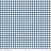SALE Bee Ginghams ReNae C12552 Denim - Riley Blake Designs - 1/4" PRINTED Gingham Plaid Check - Lori Holt - Quilting Cotton Fabric