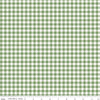 SALE Bee Ginghams ReNae C12552 Basil - Riley Blake Designs - 1/4" PRINTED Gingham Plaid Check - Lori Holt - Quilting Cotton Fabric