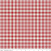 DEAL Bee Ginghams Tina C12553 Schoolhouse Red - Riley Blake Designs - 3/16" PRINTED Gingham Plaid Check - Lori Holt - Quilting Cotton Fabric
