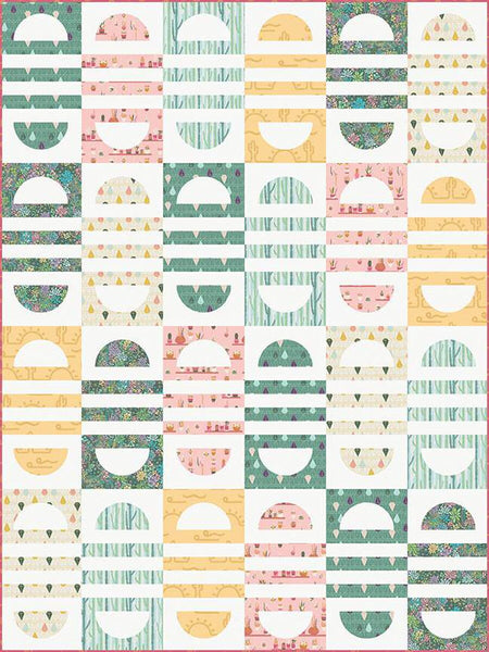 SALE Taren Studios Arches Quilt PATTERN P163 - Riley Blake - INSTRUCTIONS Only - Pieced Curves Stripes - Allie Perry - Multiple Sizes