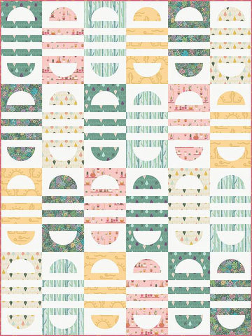 SALE Taren Studios Arches Quilt PATTERN P163 - Riley Blake - INSTRUCTIONS Only - Pieced Curves Stripes - Allie Perry - Multiple Sizes