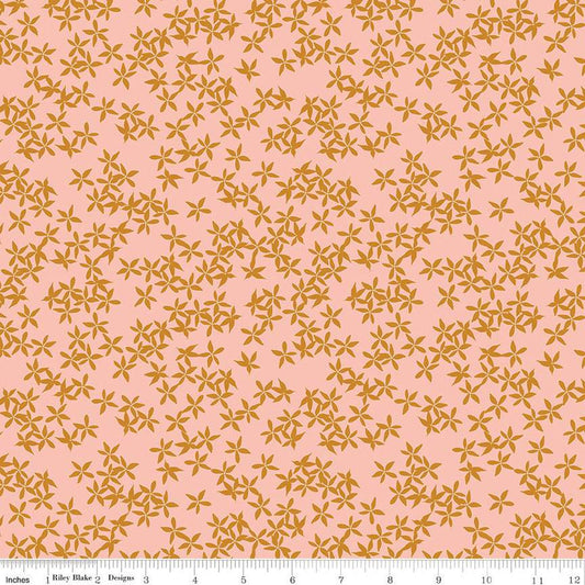 33" End of Bolt - CLEARANCE Maple Floral C12476 Pink - Riley Blake Designs - Flowers - Quilting Cotton Fabric