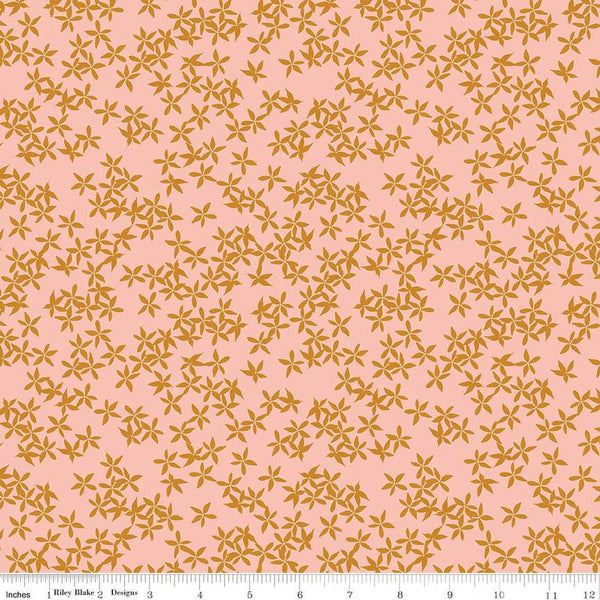 CLEARANCE Maple Floral C12476 Pink - Riley Blake Designs - Flowers - Quilting Cotton Fabric