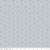 Fat Quarter End of Bolt - SALE Blue Jean Ditzy C12722 Gray - Riley Blake Designs - Floral Flowers - Quilting Cotton Fabric
